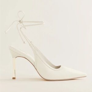 Reformation Ivory Paris Heeled Pump